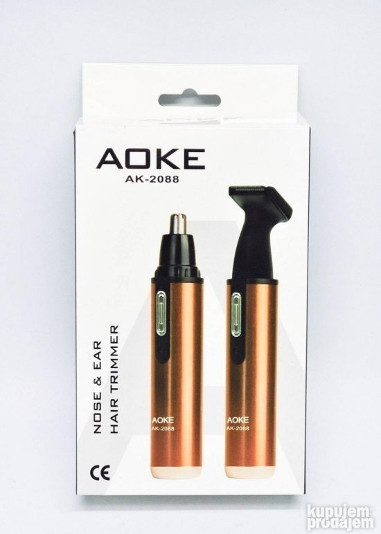 Trimer za nos i uši Aoke AK-2088, 2u1, punjivi
