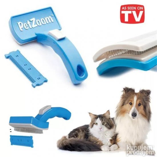 PetZoom četka i trimer 2u1 za pse i mačke