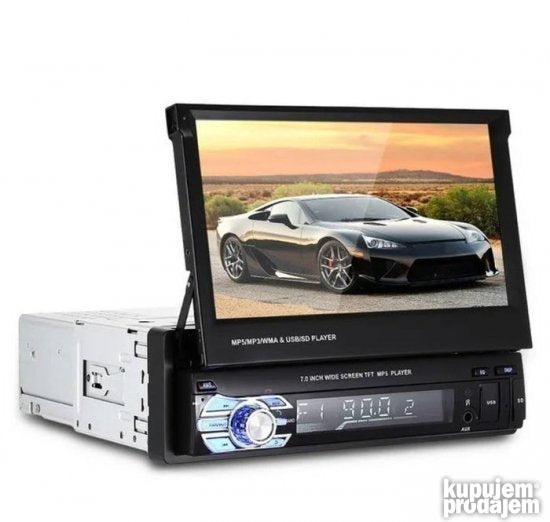 Auto multimedija 1DIN sa ekranom 7 inča na izvlačenje