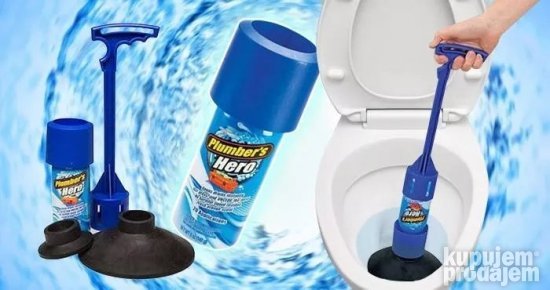 Set za otpušavanje cevi i WC šolje, 20 upotreba