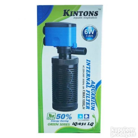 Unutrašnji filter za akvarijum sa oksigenacijom, 1800 l/h
