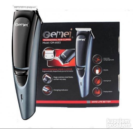 Mašinica za šišanje Gemei GM-6053 sa 4 nastavka