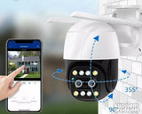 Crna PTZ WiFi kamera sa zumom i mobilnom aplikacijom