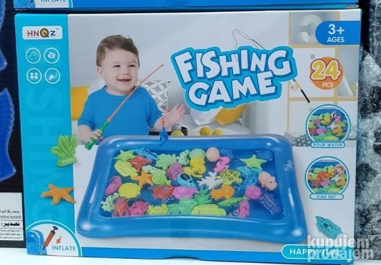 Dečija igra pecanja sa bazenom, set od 24 dela