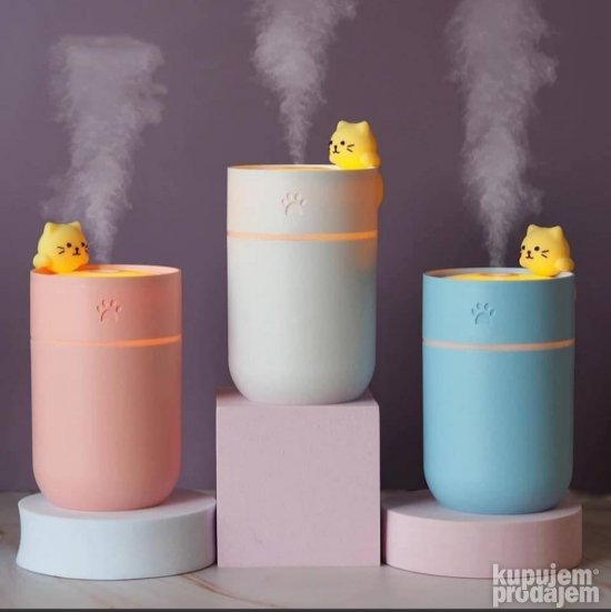 USB ovlaživač vazduha sa noćnim svetlom, 260 ml