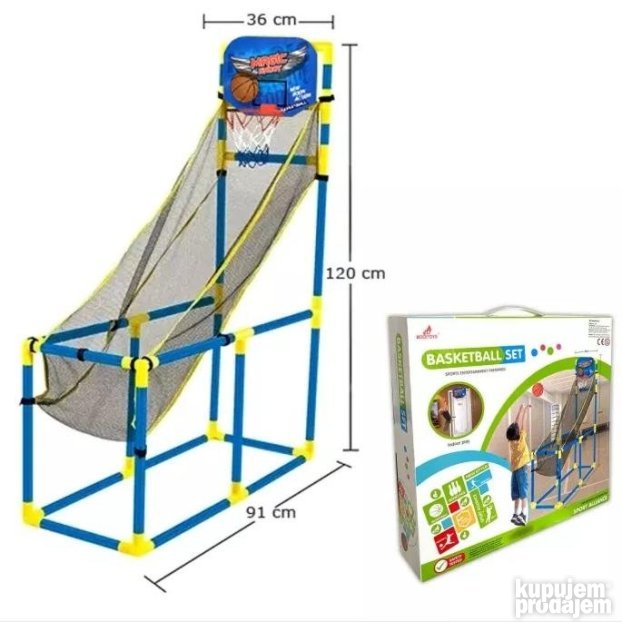 Dečji set za košarku sa konstrukcijom visine 120 cm
