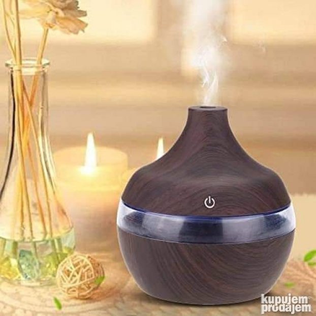Ultrazvučni ovlaživač vazduha i aroma difuzer, 300 ml
