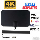 Sobna DVB-T2 antena sa podrškom za HEVC H.265