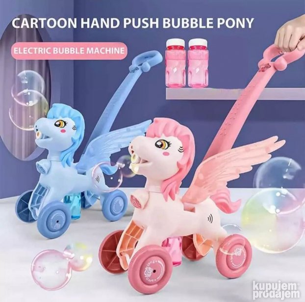Guralica poni za mehuriće sa muzikom i svetlom
