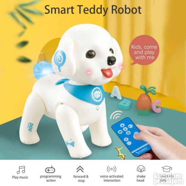 Robot pas Teddy K19 na daljinski, sa glasovnom kontrolom