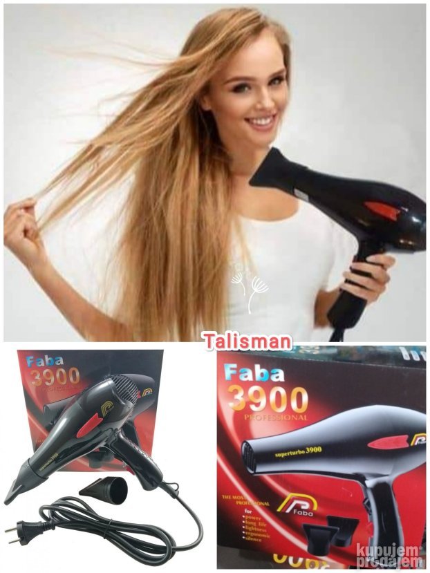 Fen za kosu Faba 3900 sa dve brzine i dve mlaznice