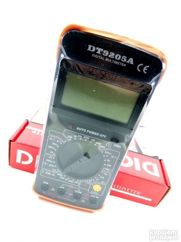 Digitalni multimetar DT-9205A sa velikim displejom – slika 7