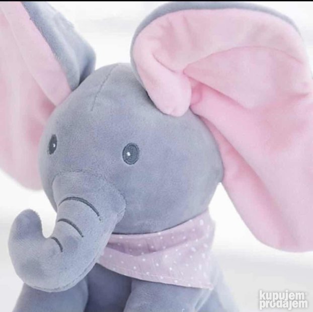 Plišani slon koji peva i igra na pritisak nogice