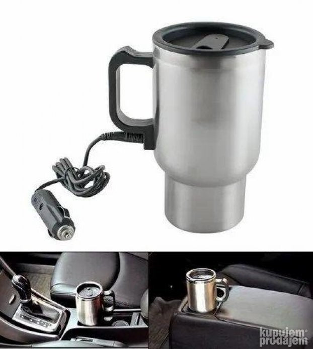 Putna grejana šolja za auto 450 ml na upaljač