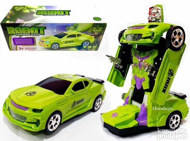 Igračka robot koji se transformiše u automobil
