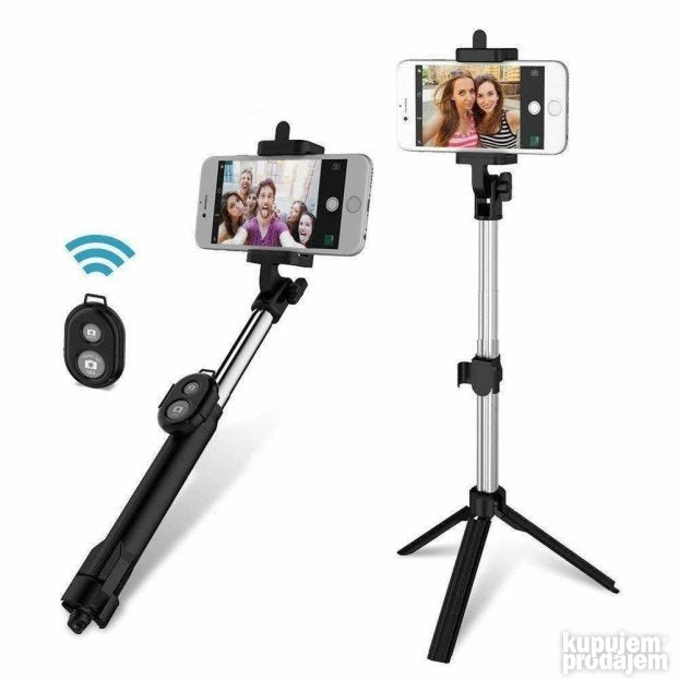 Selfi štap i tripod 2 u 1 sa bežičnim okidačem