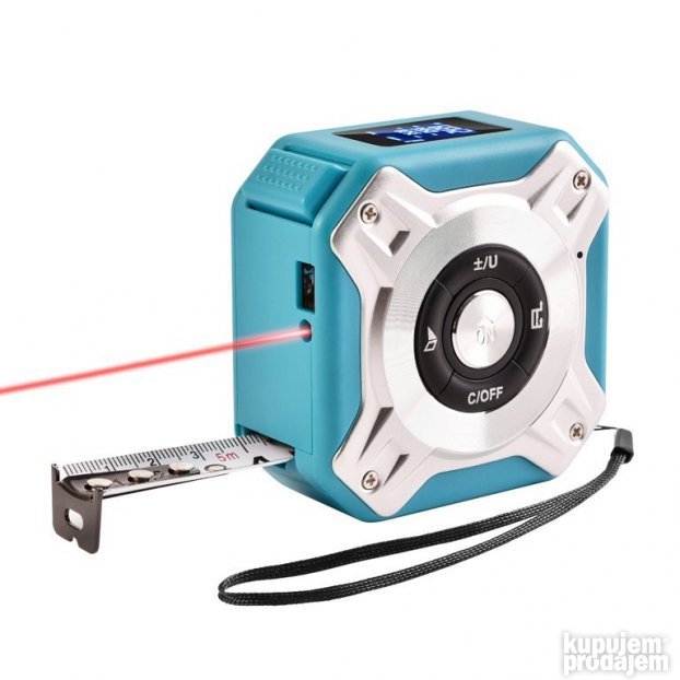 Laserski metar 2 u 1 sa mernom trakom, domet 40 m