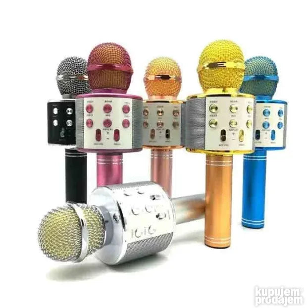 Bluetooth karaoke mikrofon WS-858 sa eho efektom