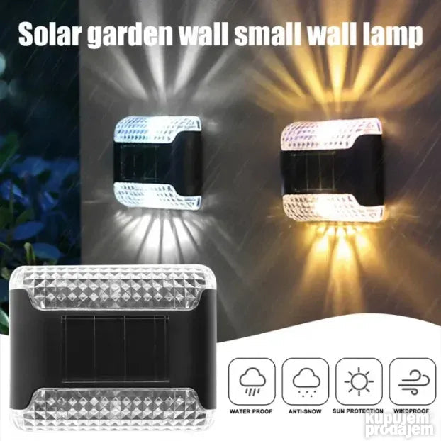 Solarne zidne lampe 4 komada, zaštita IP65