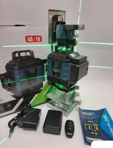 Laserski nivelator 4D 16 linija sa koferom i daljinskim