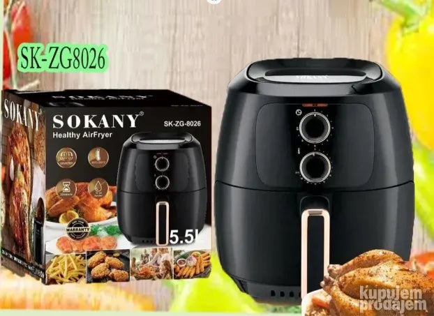 Friteza na vruć vazduh 5,5 l, snage 1300 W