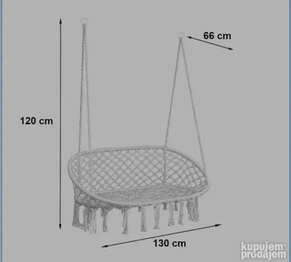Pletena ljuljaška za dvoje RIS V