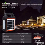 Solarni sistem sa FM radiom, lampama i baterijom 4500 mAh