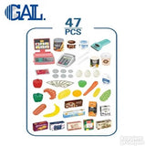 Dečiji set mini supermarket sa kolicima – 47 delova