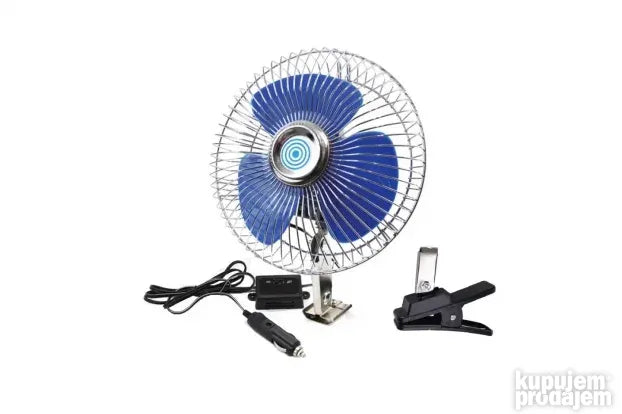 Metalni ventilator za vozila 24V sa štipaljkom – slika 3