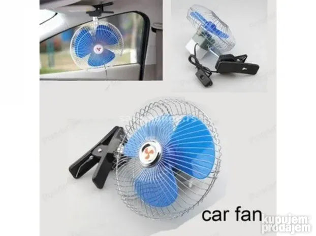 Metalni ventilator za vozila 24V sa štipaljkom – slika 2