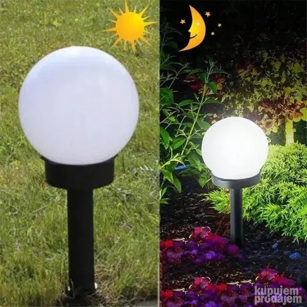 Solarne baštenske lampe sa klinom za zemlju, 3 kom