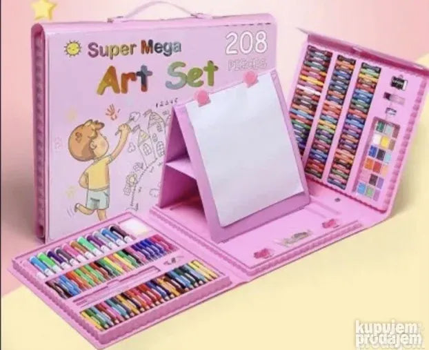 Super Art Set za Devojčice - Set za Crtanje i Bojenje