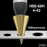 Stepenasta burgija za metal 4–42 mm – HSS