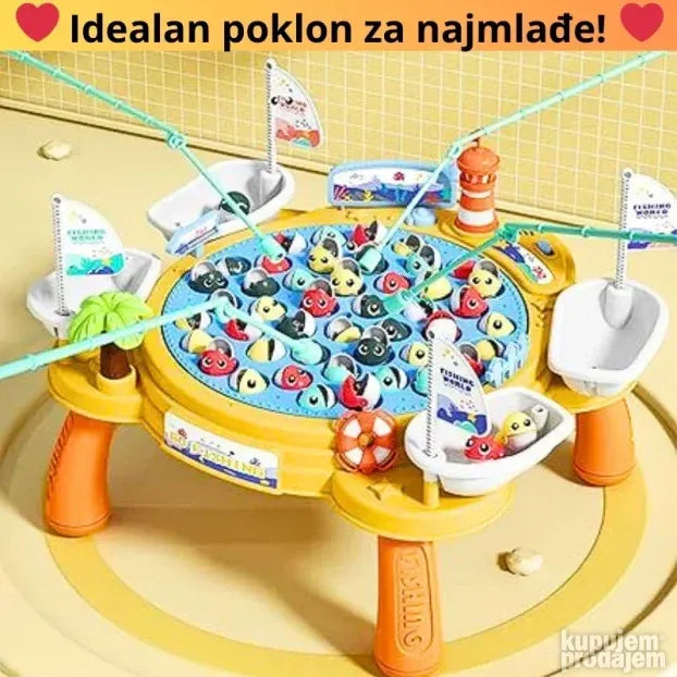 Dečja igra pecanje sa stočićem i melodijom