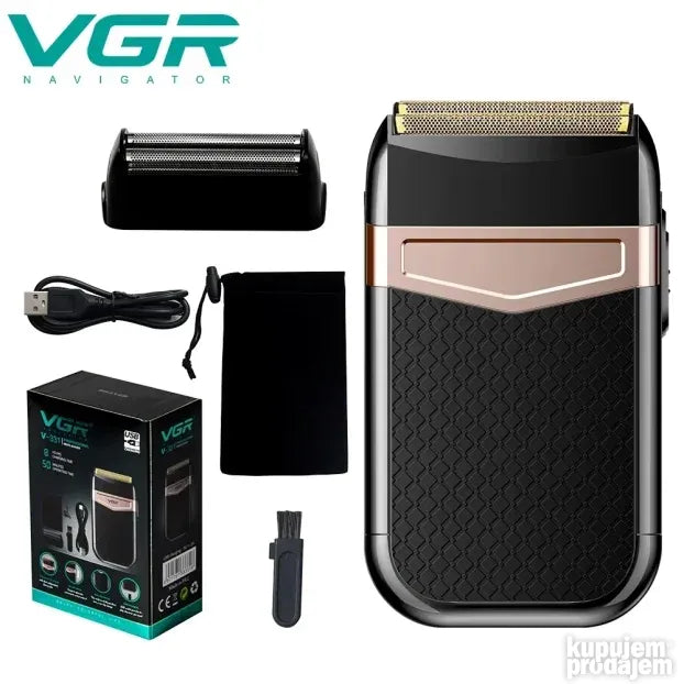 Električni brijač VGR V-331 sa mrežicom i USB punjenjem