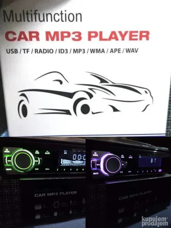 Auto radio 1 DIN sa Bluetoothom, USB i SD ulazom