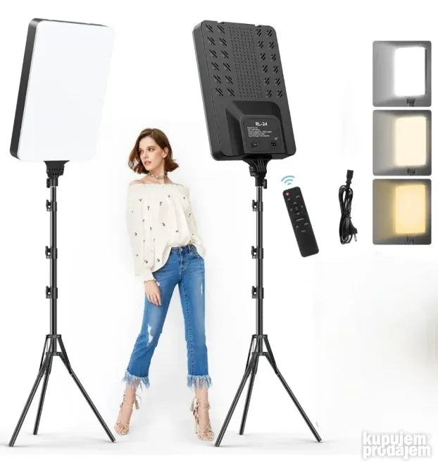 LED panel za snimanje sa stalkom visine do 210 cm