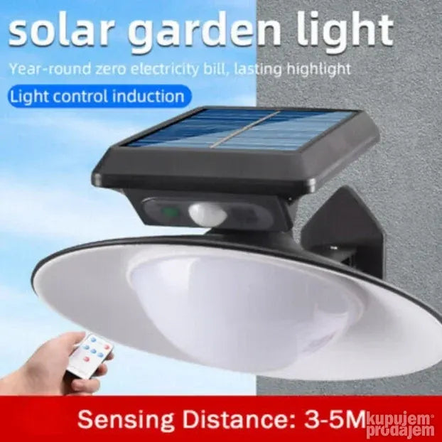 Solarna zidna lampa sa senzorom pokreta, model KF-028