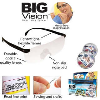 Uveličavajuće naočare od polikarbonata za čitanje