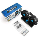 Dupli ventilator za auto sa priključkom na 12 V