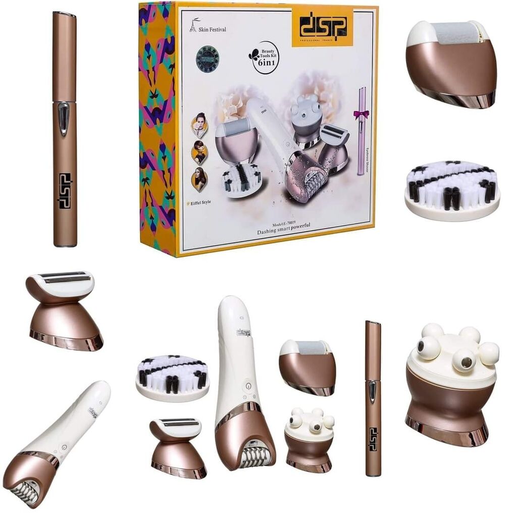 DSP E-70019 epilator 6 u 1 za lice i telo - slika 1