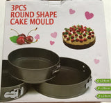 Set kalupa za torte 3 u 1, prečnici 24, 26 i 28 cm