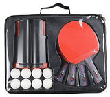 Set za stoni tenis: 4 reketa, 8 loptica i mreža