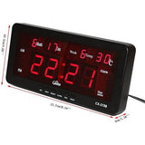 Veliki digitalni LED sat sa prikazom 12 i 24 sata