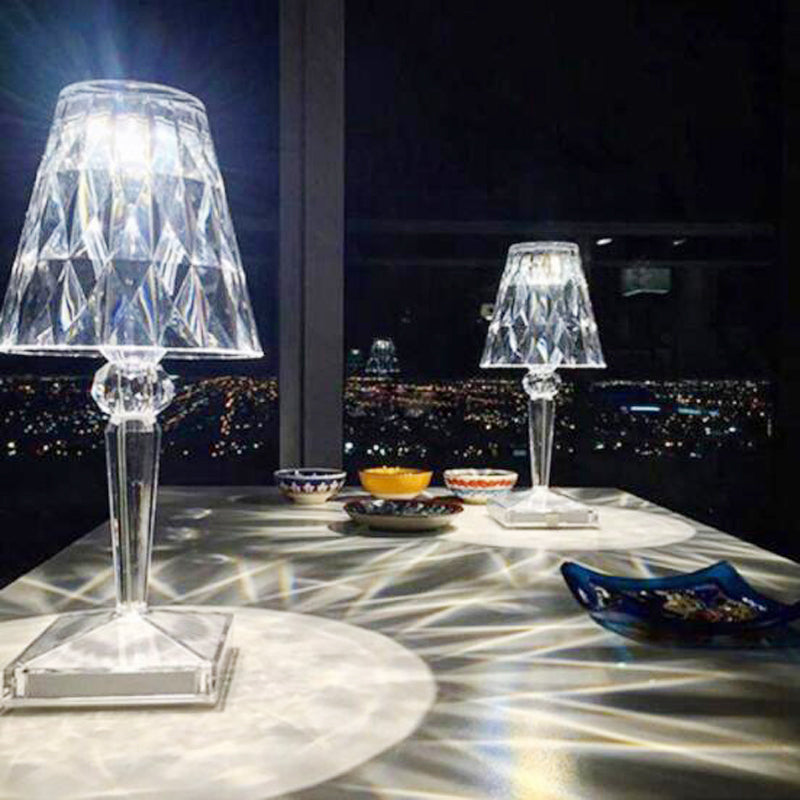Stona kristalna lampa u obliku romba