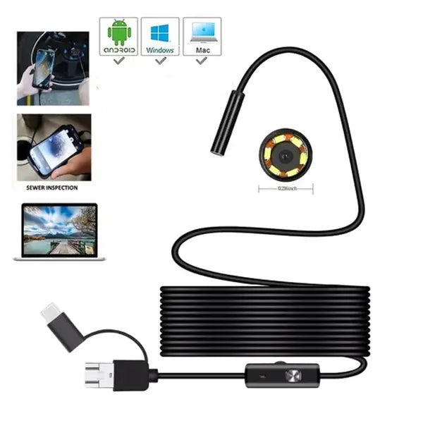 Endoskop kamera 5 m, IP67, sa 6 podesivih LED dioda – slika 6