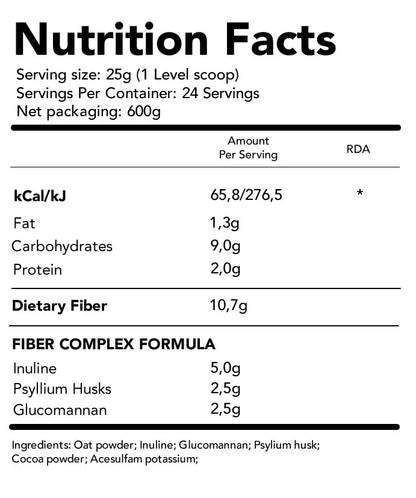 THE FIBER Digestina Vlakna 600g ?OKOLADA