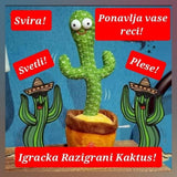 Plišani kaktus koji ponavlja reči i igra uz muziku