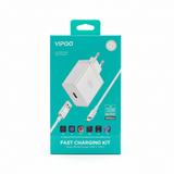 VIPOO 120W Fast Charging Kit - USB-C Punjač + Kabl 1000mm