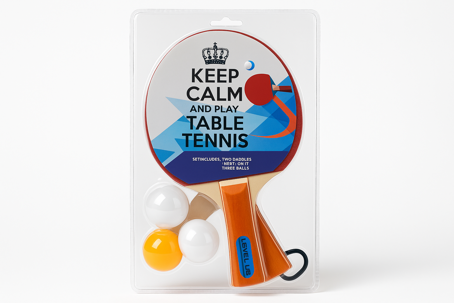 Set za stoni tenis – dva reketa i loptice u kompletu – slika 2